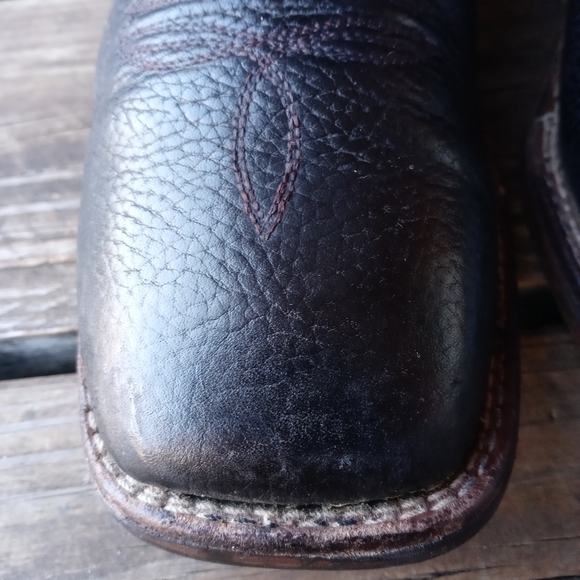 NOBLE OUTFITTERS Men's Operator Loader Square Toe Western Boots black leather Sz - Picture 4 of 10